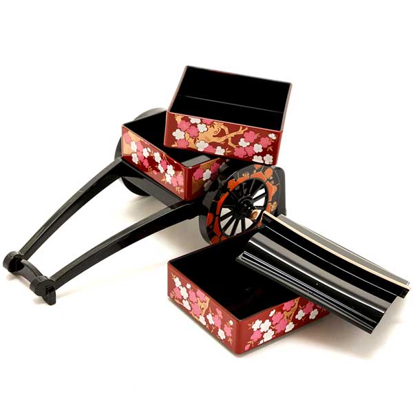 楽天市場】≪大辻漆器≫ミニ御所車三段小物入 全3柄【記念品 ギフト