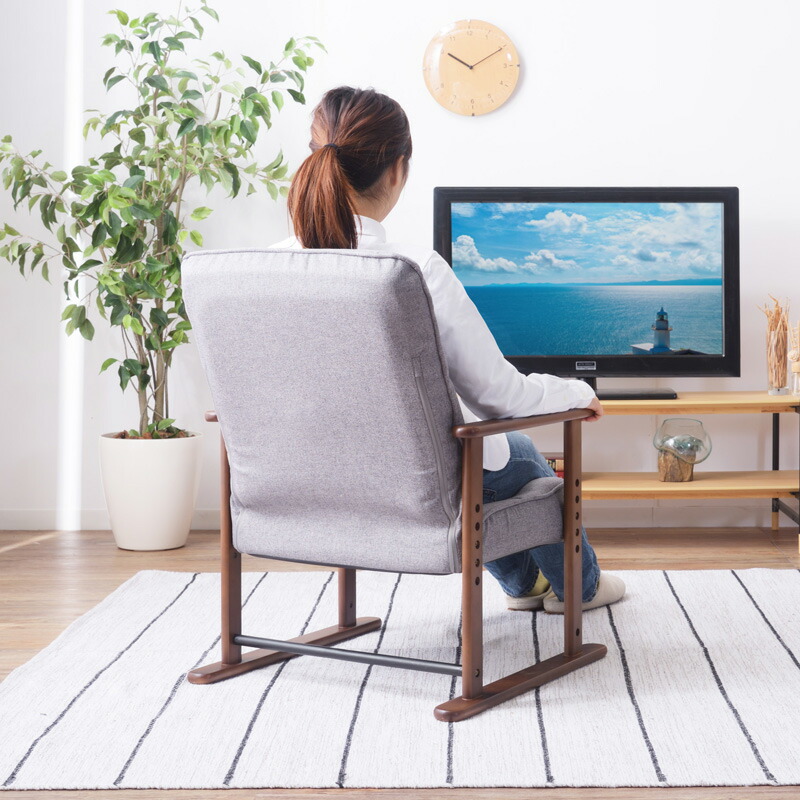 楽天市場】高座椅子 リクライニング 座椅子 椅子 チェア 肘付き イス