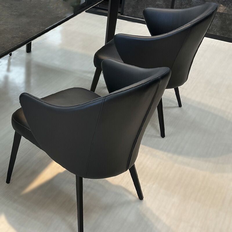 楽天市場】2脚セット チェア 本革 ダイニングチェア モダン 牛本革