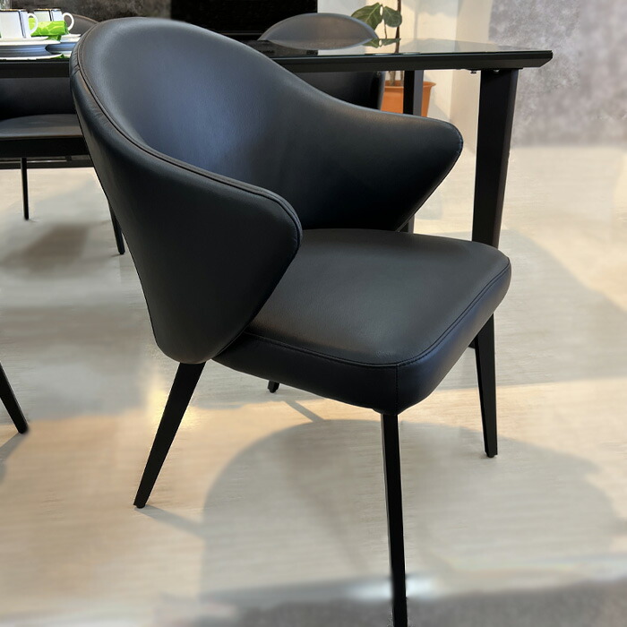 楽天市場】2脚セット チェア 本革 ダイニングチェア モダン 牛本革