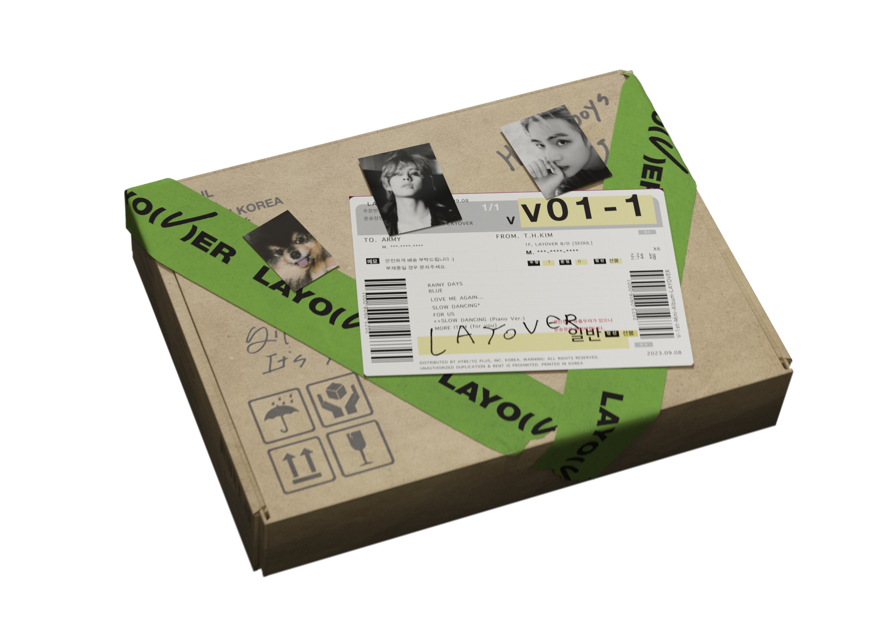 楽天市場】[おまけ9種付き] V 1st ソロアルバム [Layover] 3種セット