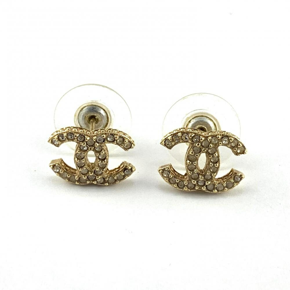 楽天市場】CHANEL シャネル ココマーク ラインストーンピアス B15C