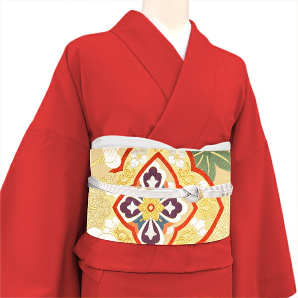 楽天市場】白寿苑 袋帯 金 振袖用 仕立て付き 正絹 振袖帯 西陣織 綾錦