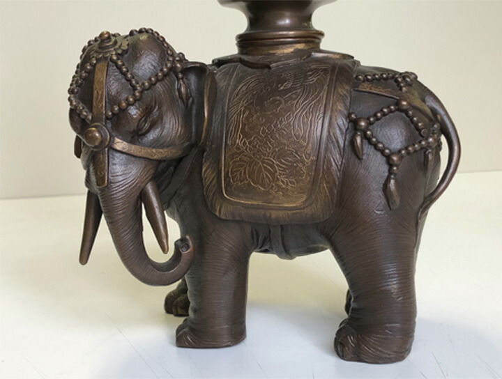 楽天市場】高岡銅器 象香炉 : 仏壇仏具 KARAKI