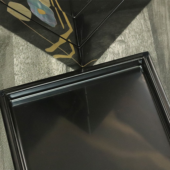 楽天市場】重箱 三段 日本製 国産 越前漆器 お重 貝椿 箱入り おしゃれ