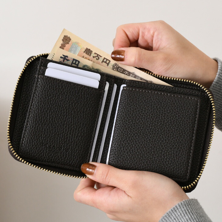 楽天市場】＼本日店内EVENT／ 送料無料 ラウンドファスナー 二つ折り