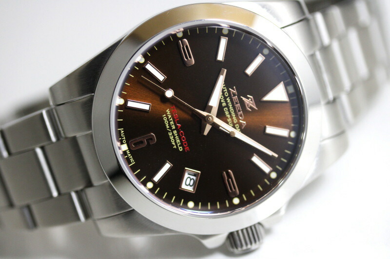 楽天市場】ZEEDA ジーダ TESLA-CODE BLU テスラ・コード 38mm 自動巻き