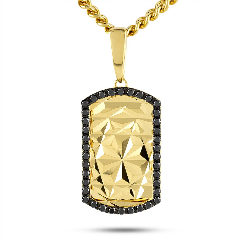 楽天市場】18金 ペンダント トップ ネックレス メンズ ブラック