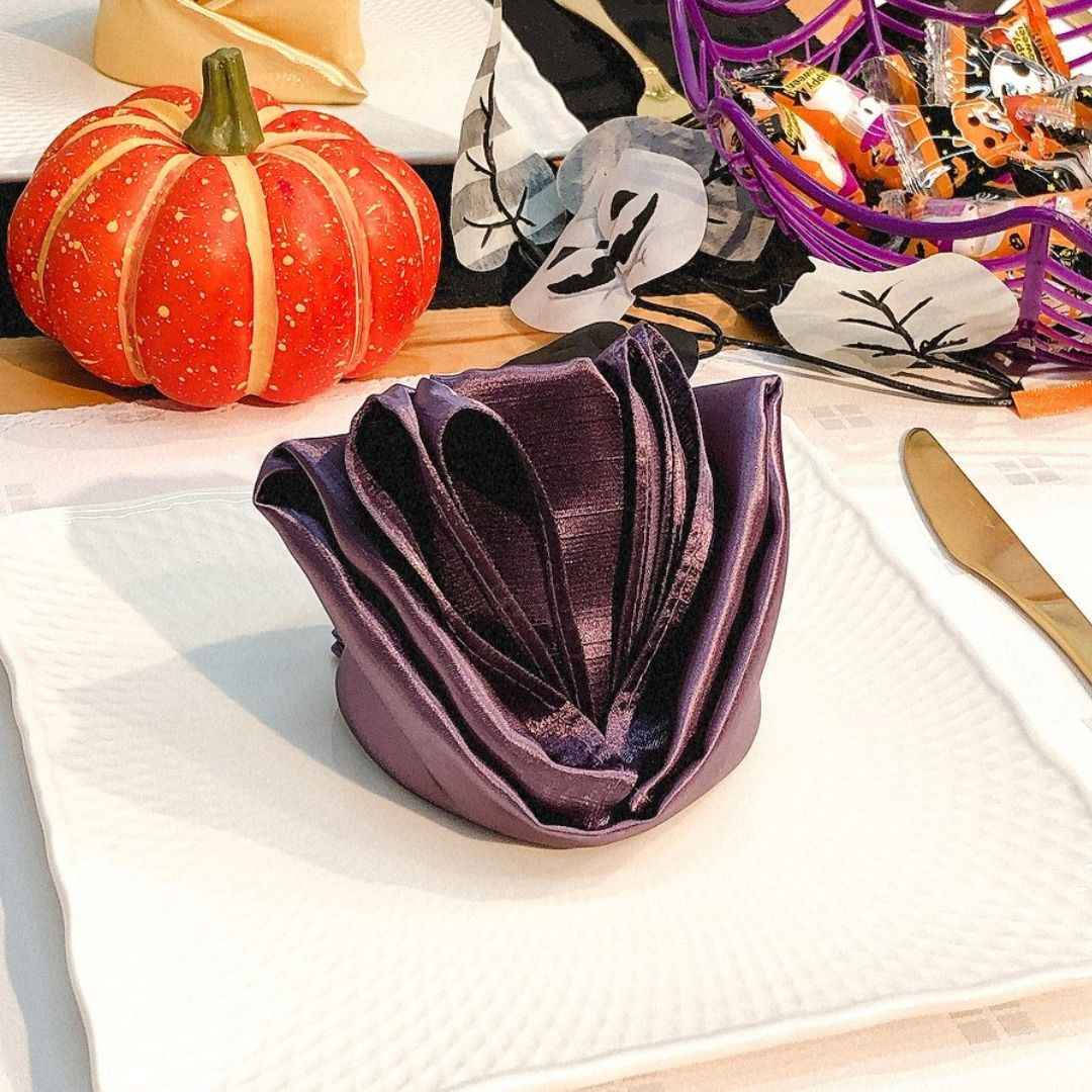 楽天市場】【50枚セット】シャンタンテーブルナプキン ブラック