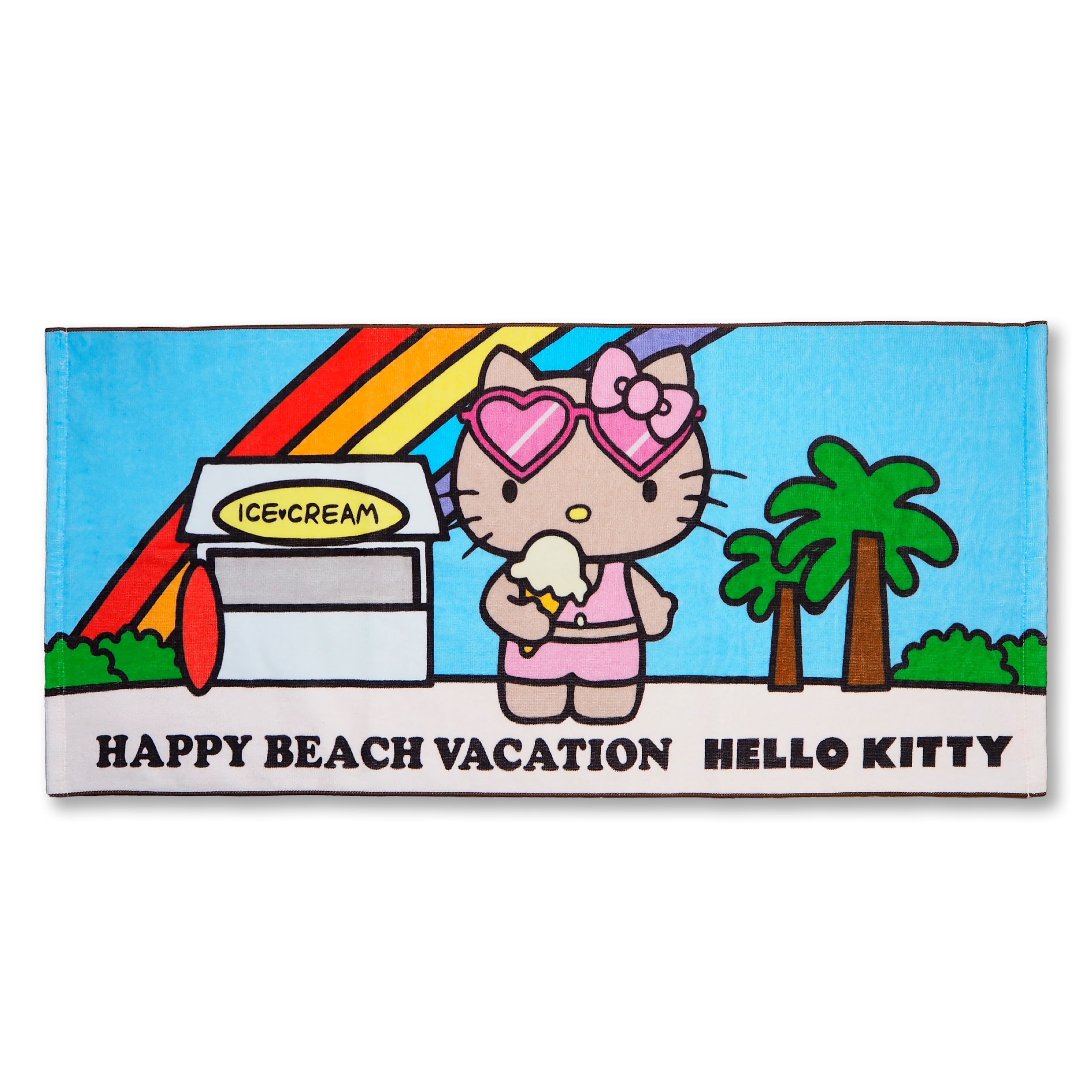 楽天市場】日焼けキティ フェイスタオル ハンカチ ハローキティちゃん