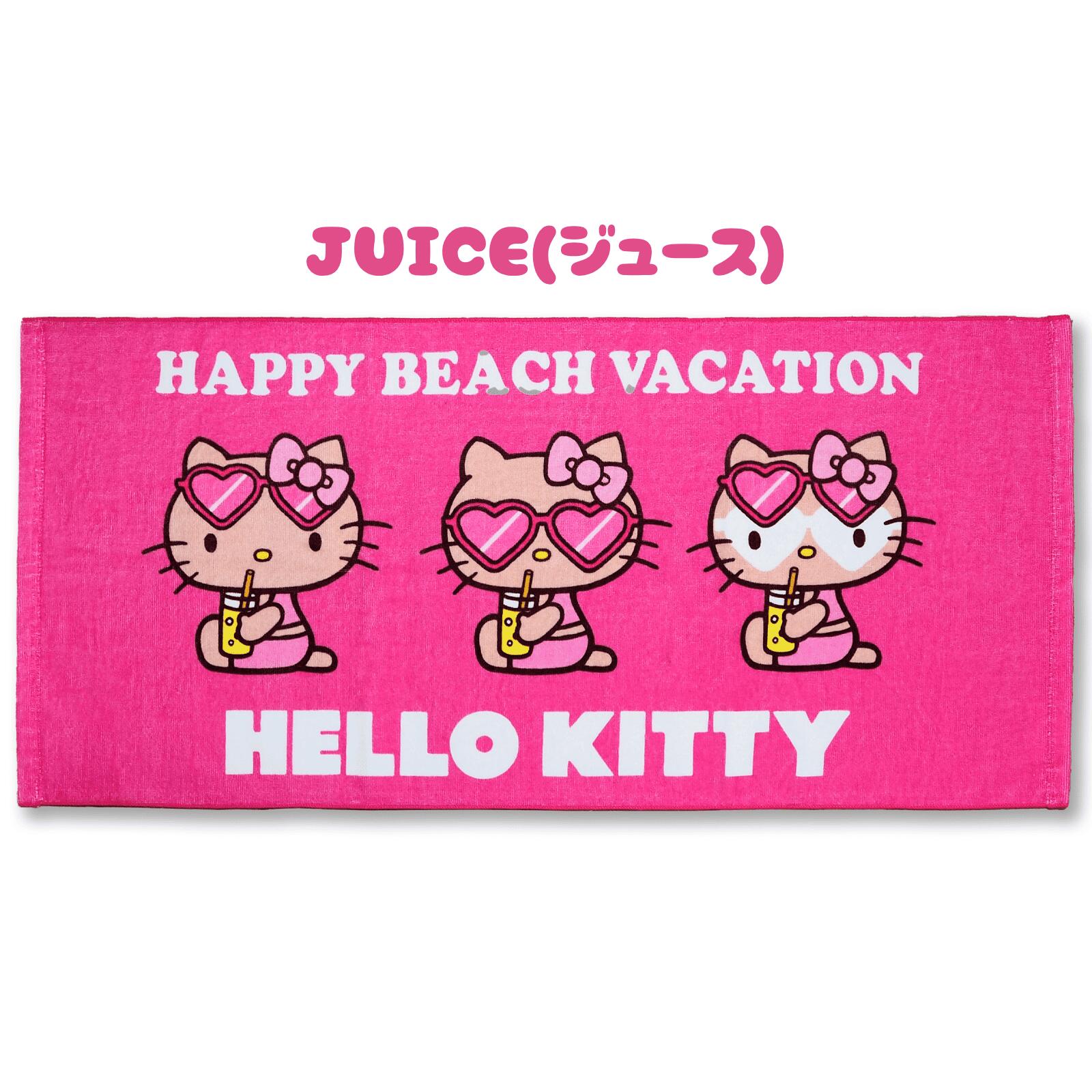 楽天市場】日焼けキティ フェイスタオル ハンカチ ハローキティちゃん