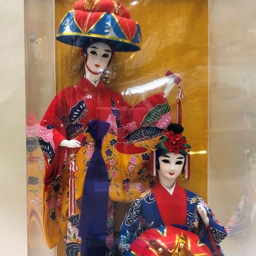 楽天市場】琉球人形◇四ツ竹ペア◇沖縄の伝統工芸品 : 健商