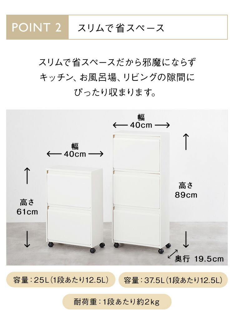 楽天市場】【KEYUCA公式店】ケユカ rectie ボックス3段/2段[収納