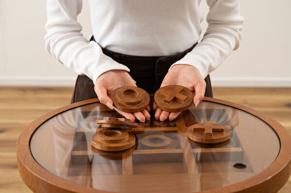 楽天市場】ボードゲームテーブル 高さ50cm 2台セット ブラウン サイド