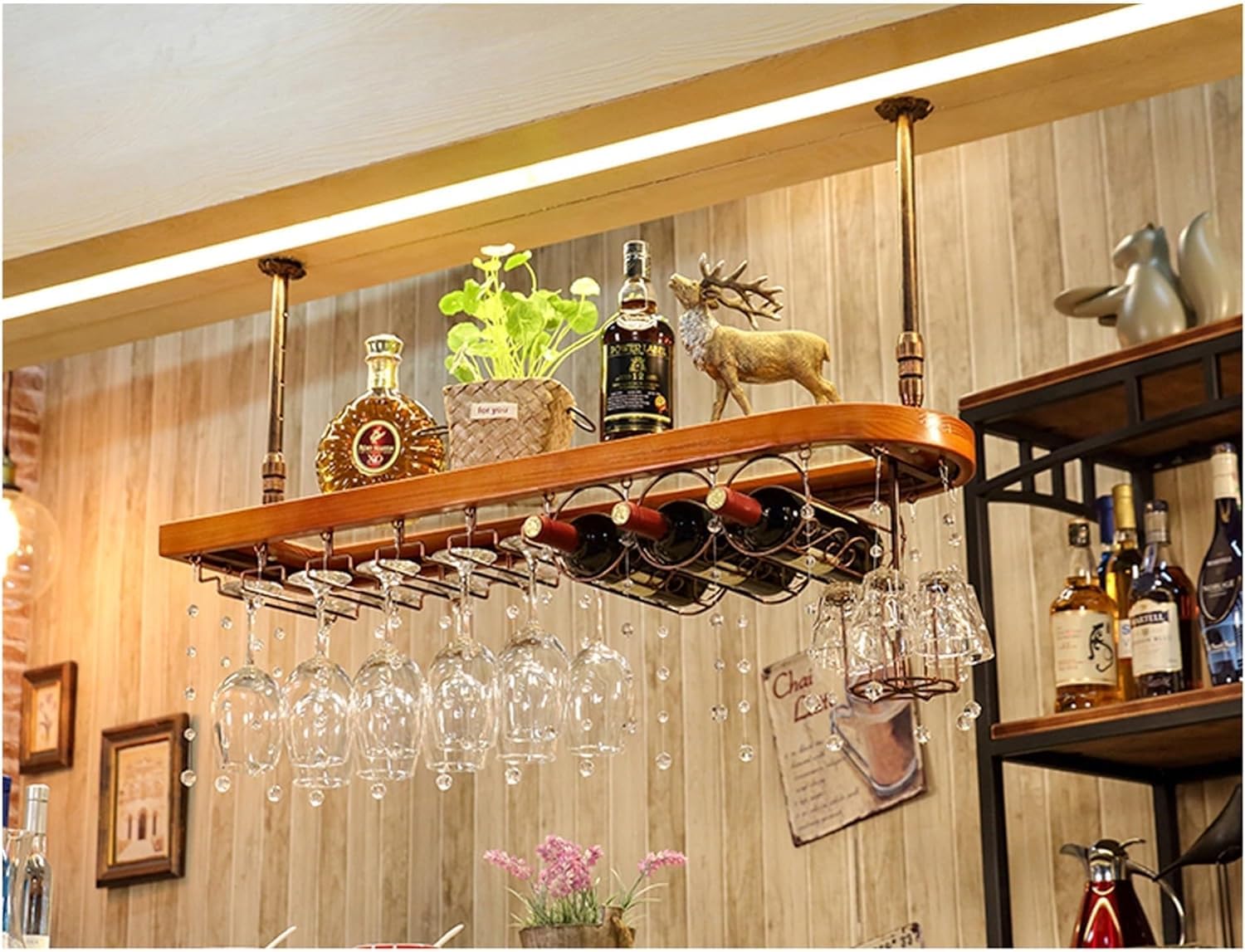 楽天市場】ワイングラスホルダー 酒棚 ディスプレイ グラスホルダー