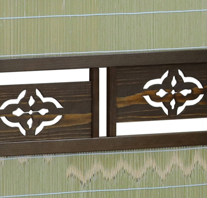 楽天市場】すだれ屏風 古代色 竹皮 送料無料 衝立 パーテーション 4枚