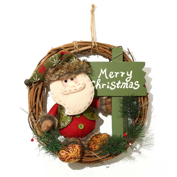 楽天市場】クリスマスリース クリスマス飾り 花輪 玄関飾り 装飾輪 壁