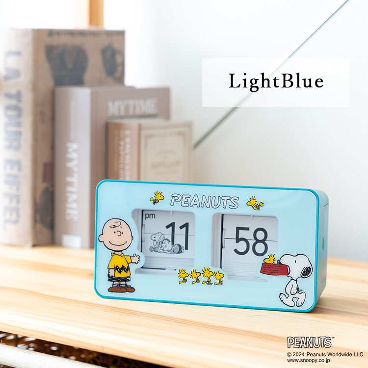 楽天市場】置き時計 スヌーピー パタパタクロック フリップ時計
