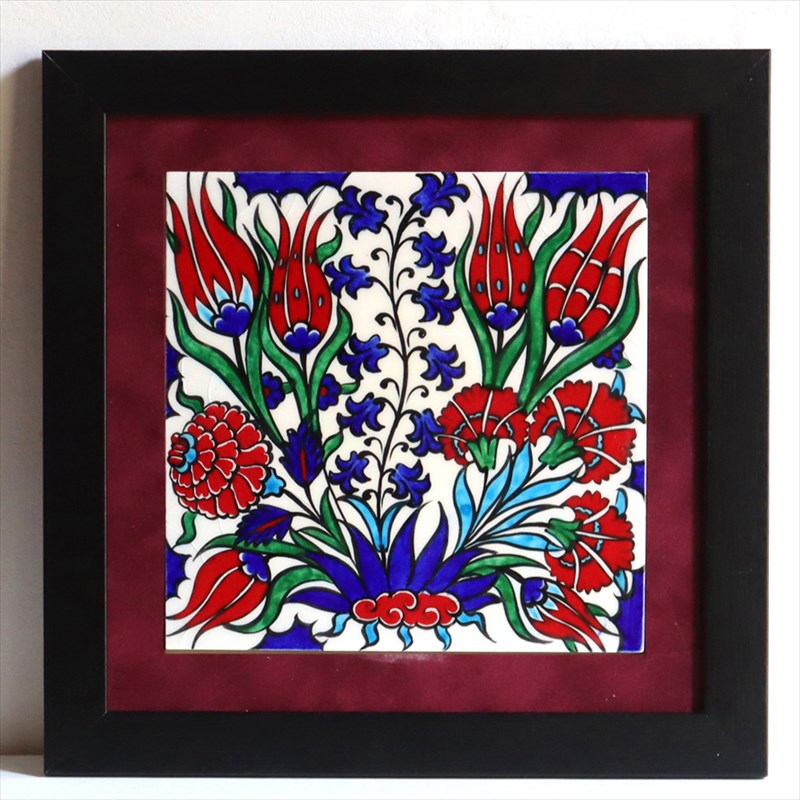 楽天市場】【15%OFFクーポン対象】手書きタイル トルコ陶器 1枚額 H30