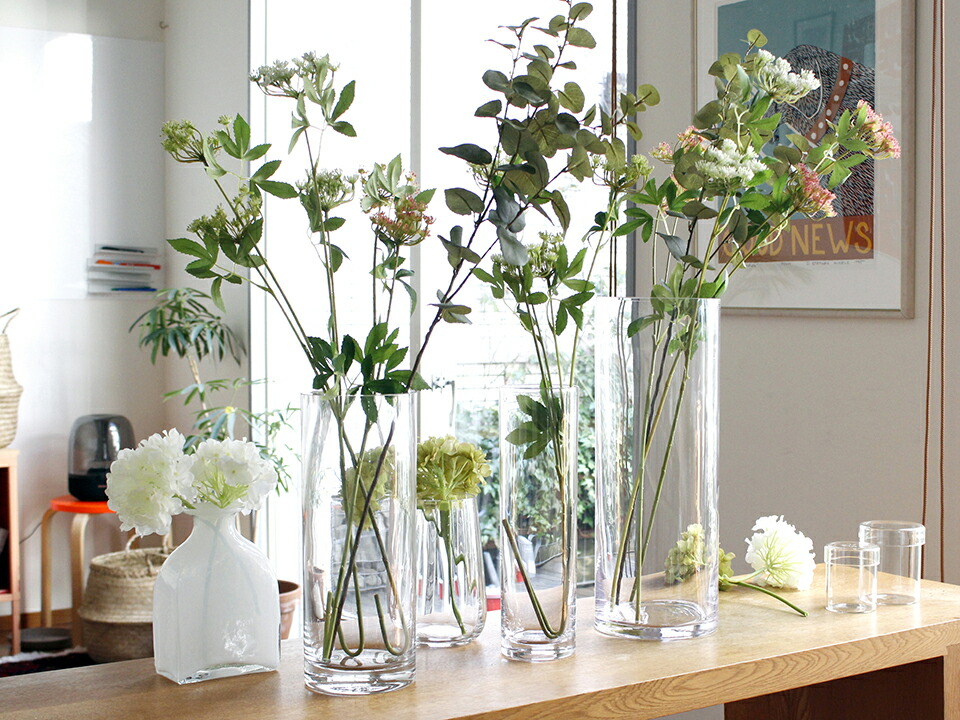 楽天市場】フラワーベース ガラス シンプル クリア 花瓶 一輪挿し 直径