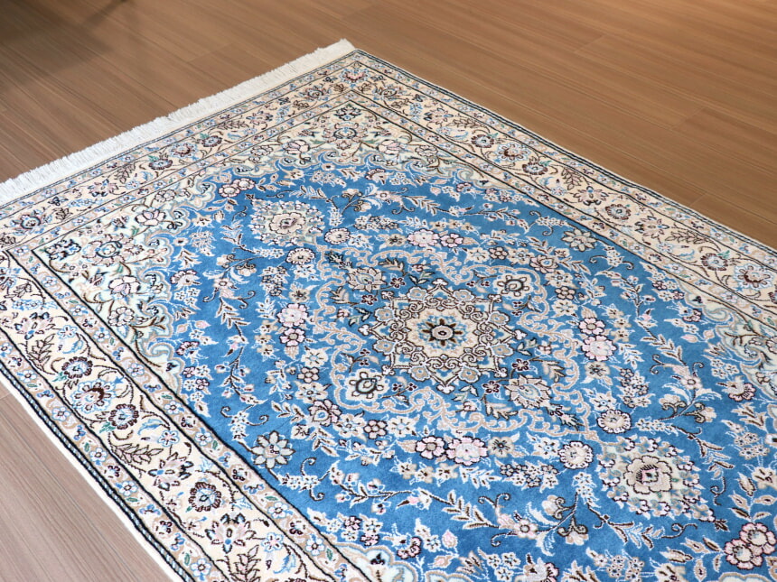 楽天市場】【15%OFFクーポン対象】ペルシャ絨毯 ナイン産 9L 185×124cm