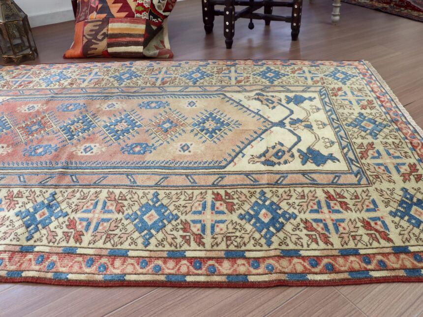 楽天市場】【15%OFFクーポン対象】トライバルラグ トルコ 187×110cm