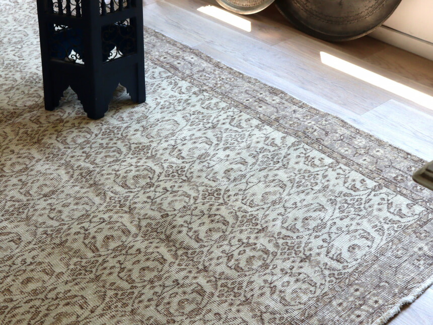 楽天市場】オーバーダイド ヴィンテージラグ ベージュ 276×166cm