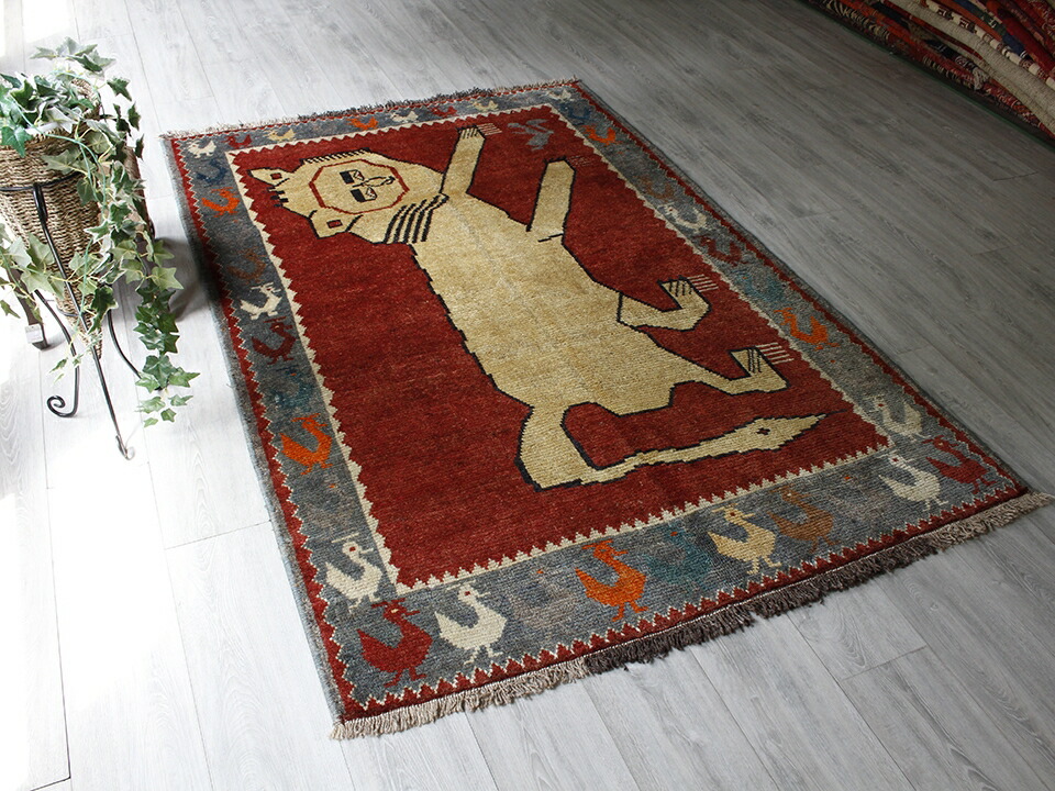 楽天市場】オールドエリアラグ / ペルシャ 絨毯 カシュカイ族 ギャッベ