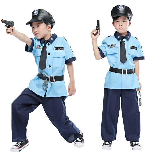 楽天市場】ハロウィン キッズ 警察服 6点セット ポリス police 子供