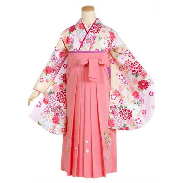 楽天市場】【中古品】ジュニア用 振袖単品「クリーム 牡丹に小桜