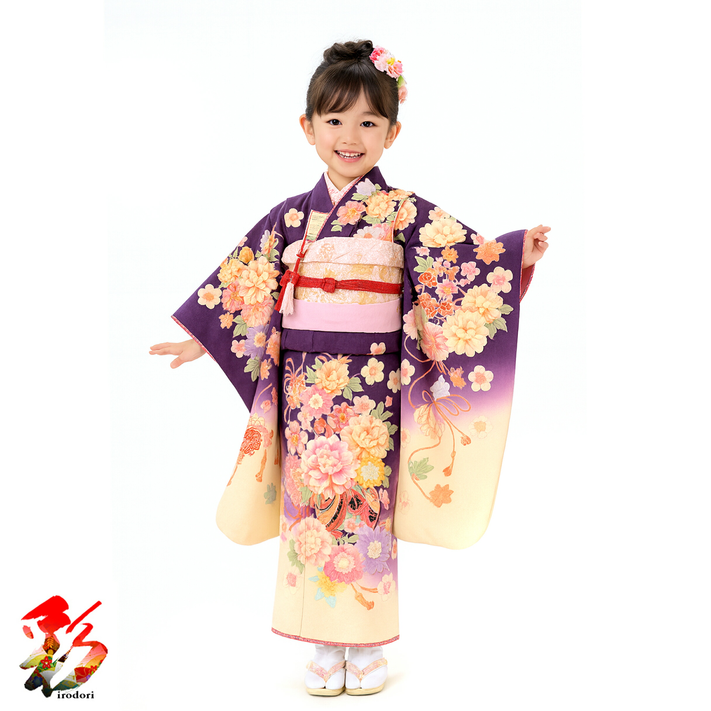 楽天市場】七五三 着物 7歳 フルセット（ブランドブルークロス