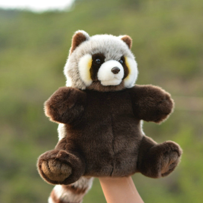 楽天市場】送料無料 レッサーパンダ ハンドパペット ぬいぐるみ 長26cm