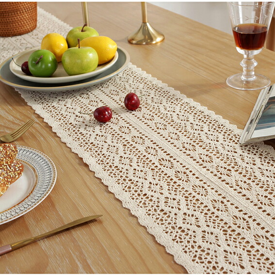 楽天市場】レース テーブルランナー 食卓ランナー 布 クロス 9サイズ