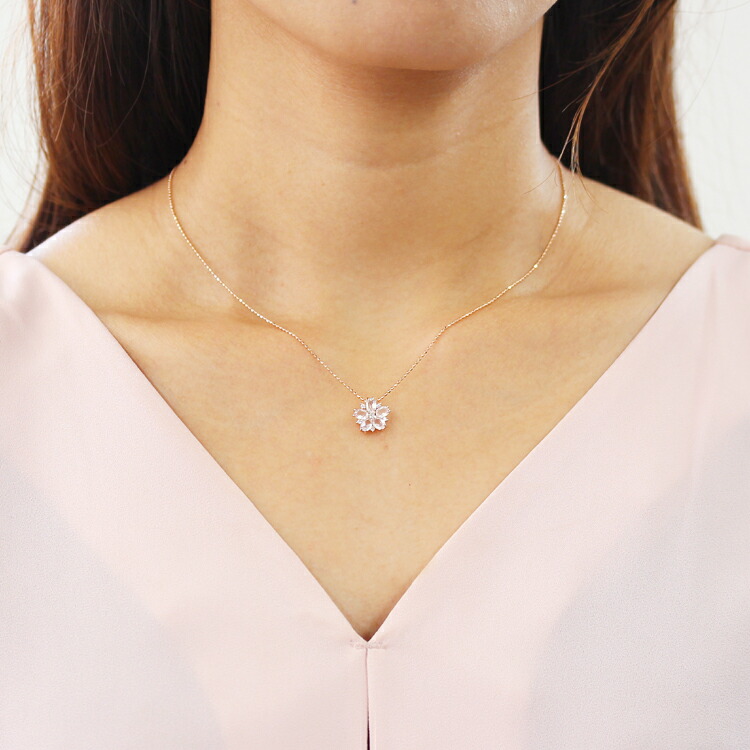 楽天市場】【最短当日出荷】桜モチーフ ローズクォーツ ダイヤモンド