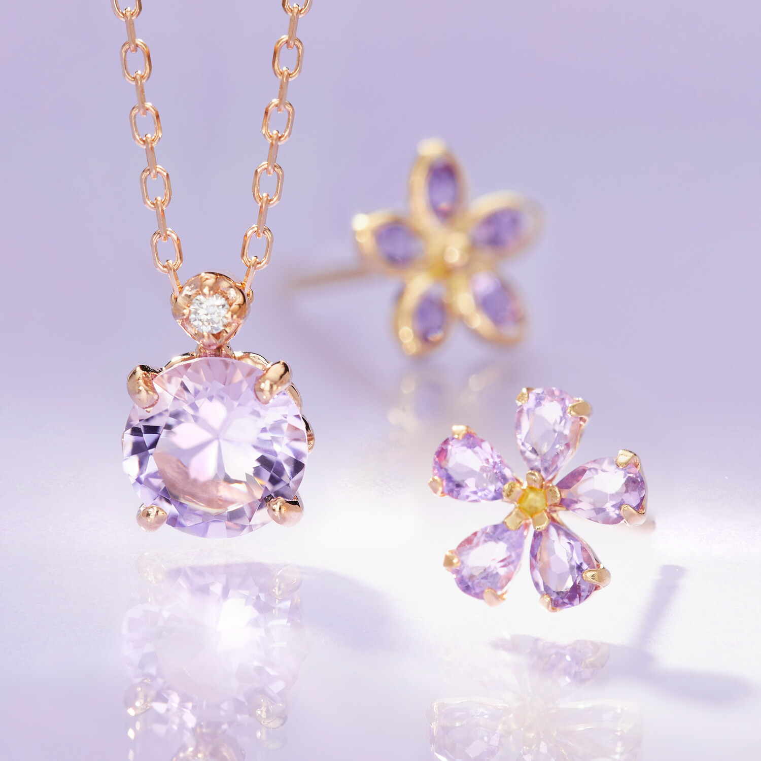 楽天市場】【最短当日出荷】さくらインカット 10K 18K ピンクゴールド