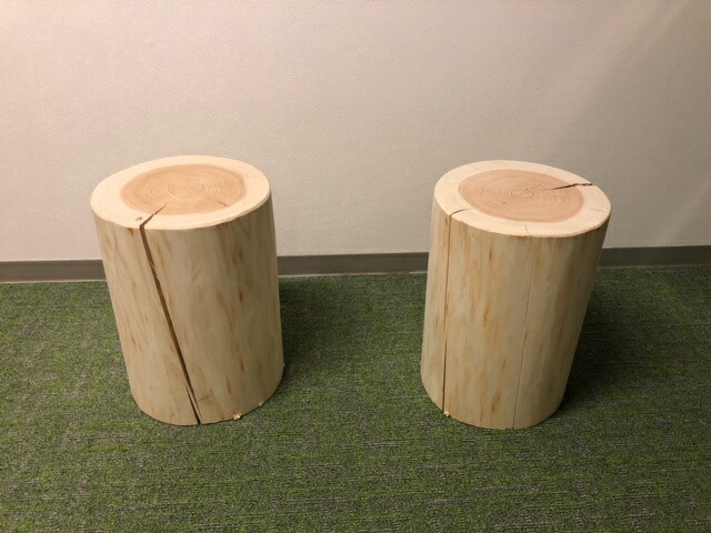 楽天市場】丸太いす皮なし 杉輪切り 群馬県産木材 【高さ40.0cm×直径30