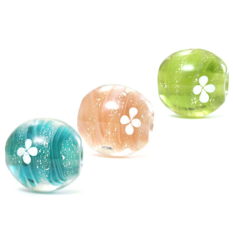 楽天市場】【2点で180円offクーポン対象!!】【初夏】17mm 花 とんぼ玉