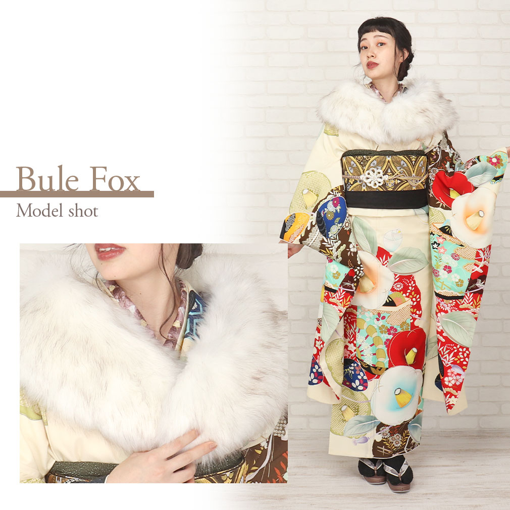 楽天市場】成人式 ショール 振袖 フォックス風 フェイクファー 2色展開