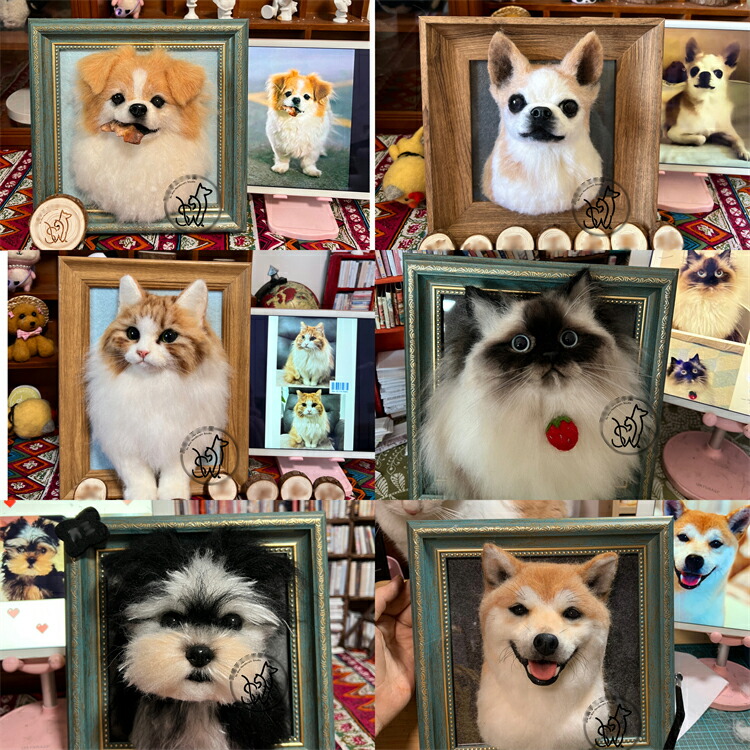 楽天市場】【動画あり】羊毛フェルト オーダーメイド 超リアル 猫 愛犬