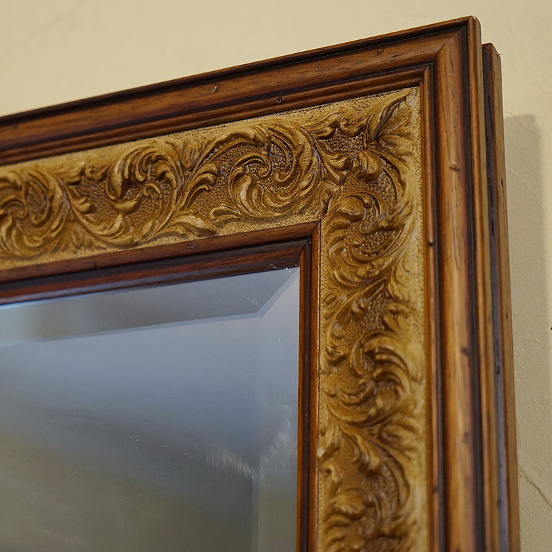 楽天市場】【訳あり品】鏡 壁掛け イタリア製 ブラウン キズあり