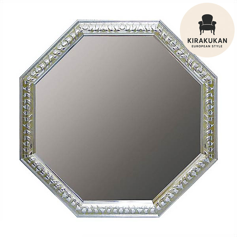 楽天市場】【スーパーセール価格】 鏡 壁掛け アンティーク 八角ミラー
