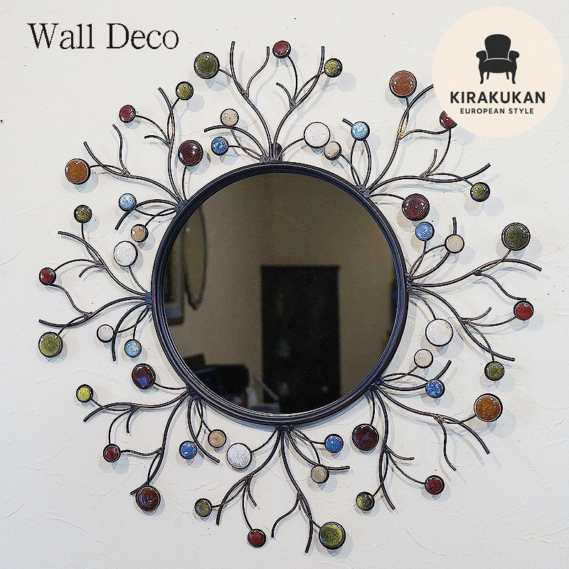 楽天市場】【スーパーセール価格】 壁飾り アイアン 陶器 壁掛け