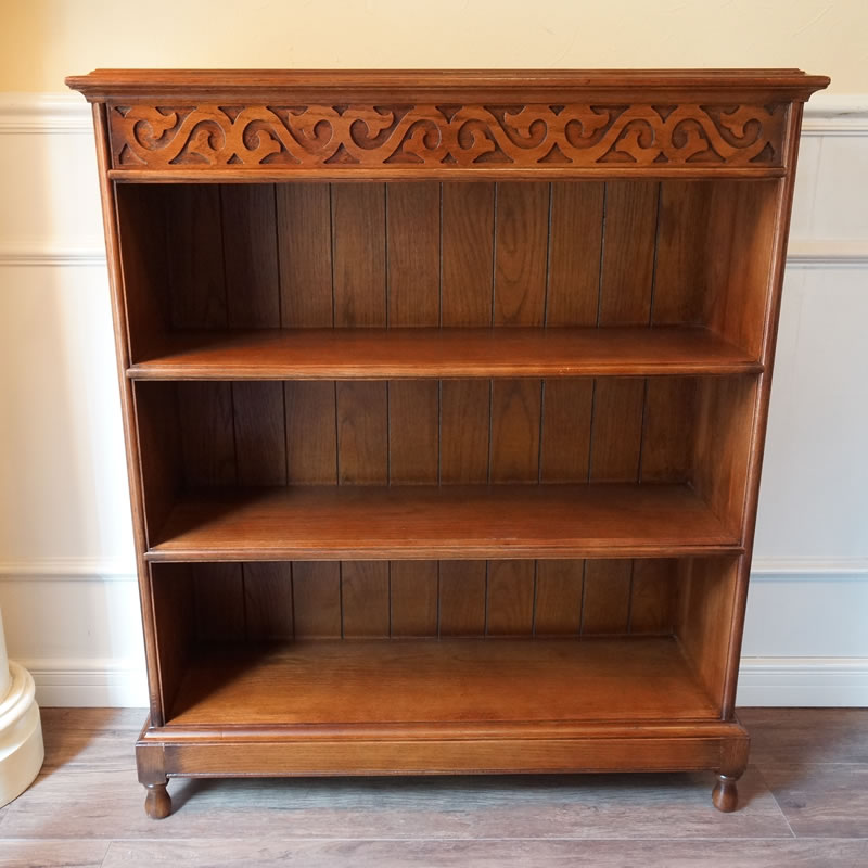 楽天市場】アンティーク家具 3段 ブックシェルフ アンティーク