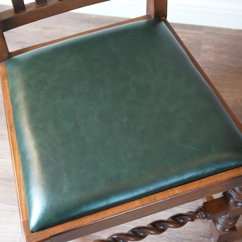 楽天市場】アンティーク家具調 ダイニングチェア 4脚セット 木製 緑色