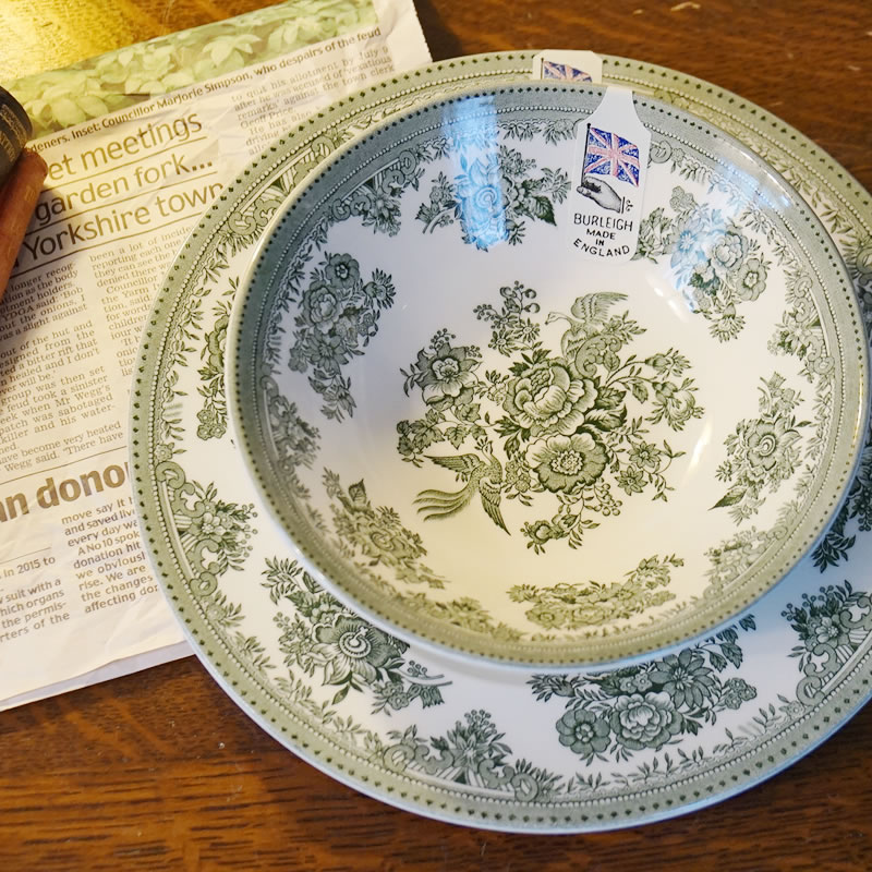 楽天市場】グリーン アジアティック フェザンツ バーレイ社 プレート M