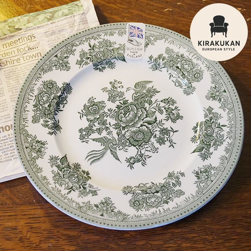 楽天市場】グリーン アジアティック フェザンツ バーレイ社 プレート M