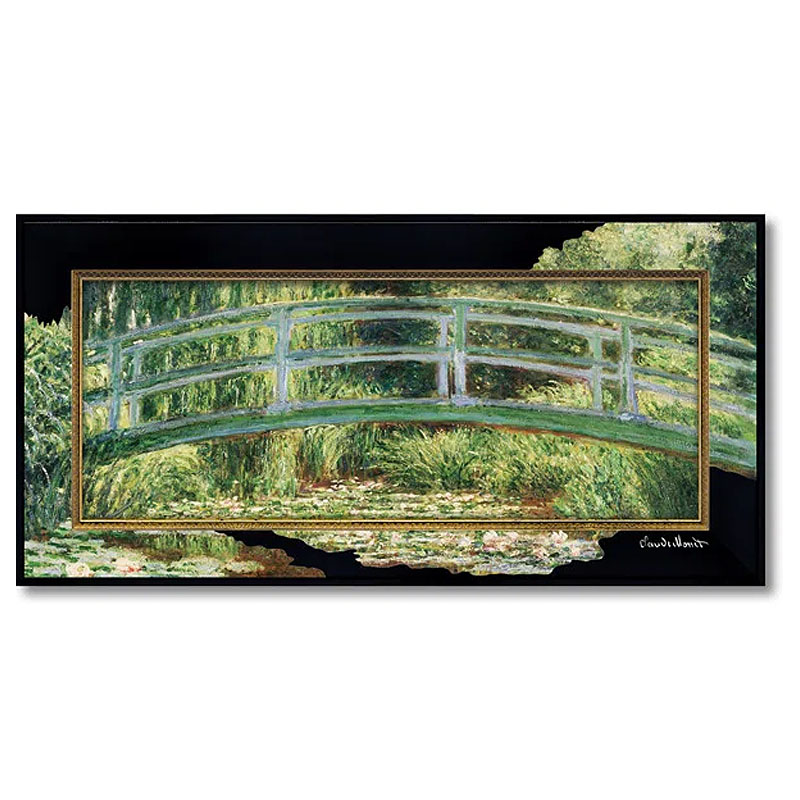 楽天市場】絵画 モネ インテリア monet 「 睡蓮の池と日本の橋 」 60