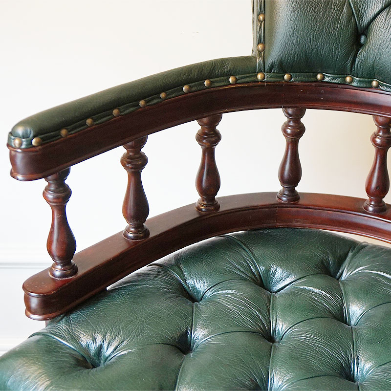 楽天市場】アンティーク家具調 アームチェア GR デスクチェア 椅子 本