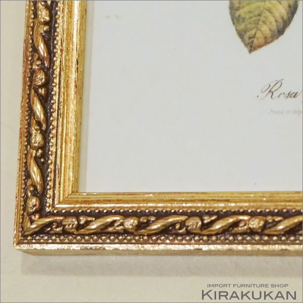 楽天市場】イタリア製 薔薇額絵 ゴールド枠 アクリル板 お得な2枚