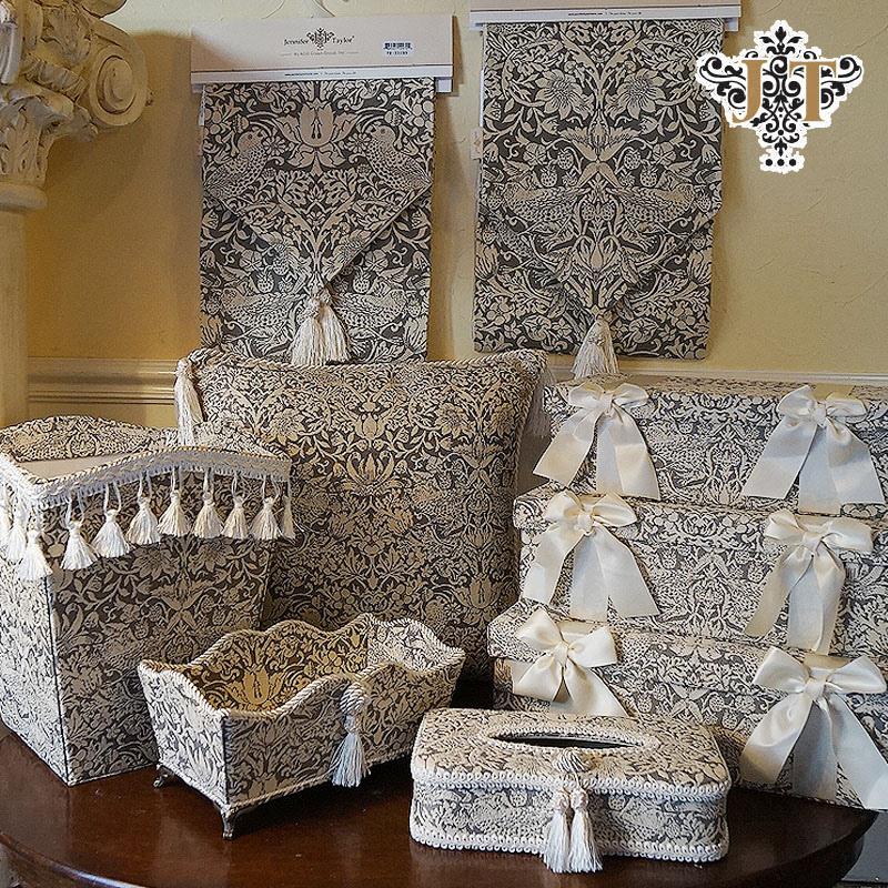 楽天市場】ジェニファーテイラー クッション 45×45cm いちご泥棒柄